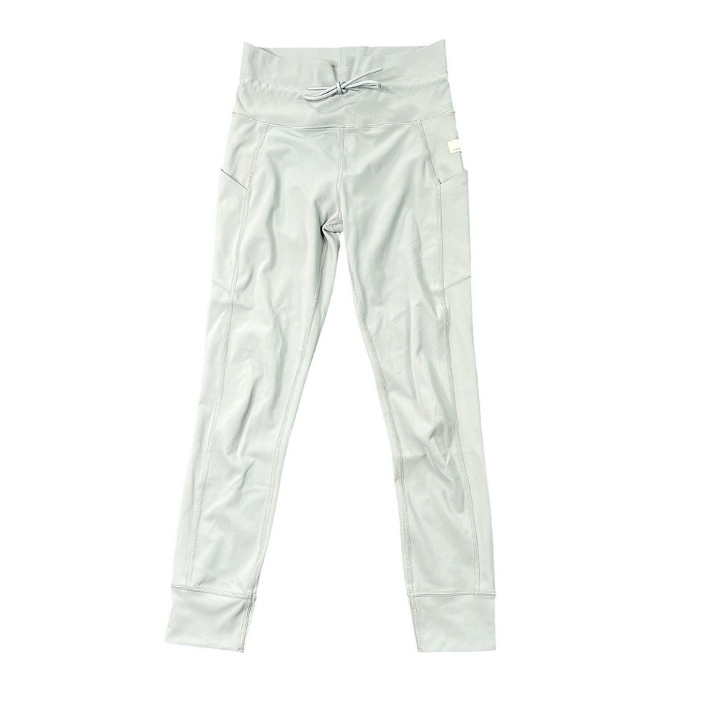 Vuori Daily Pocket Leggings Women's Small‎ Green Drawstring Gym Lounge Run VW490